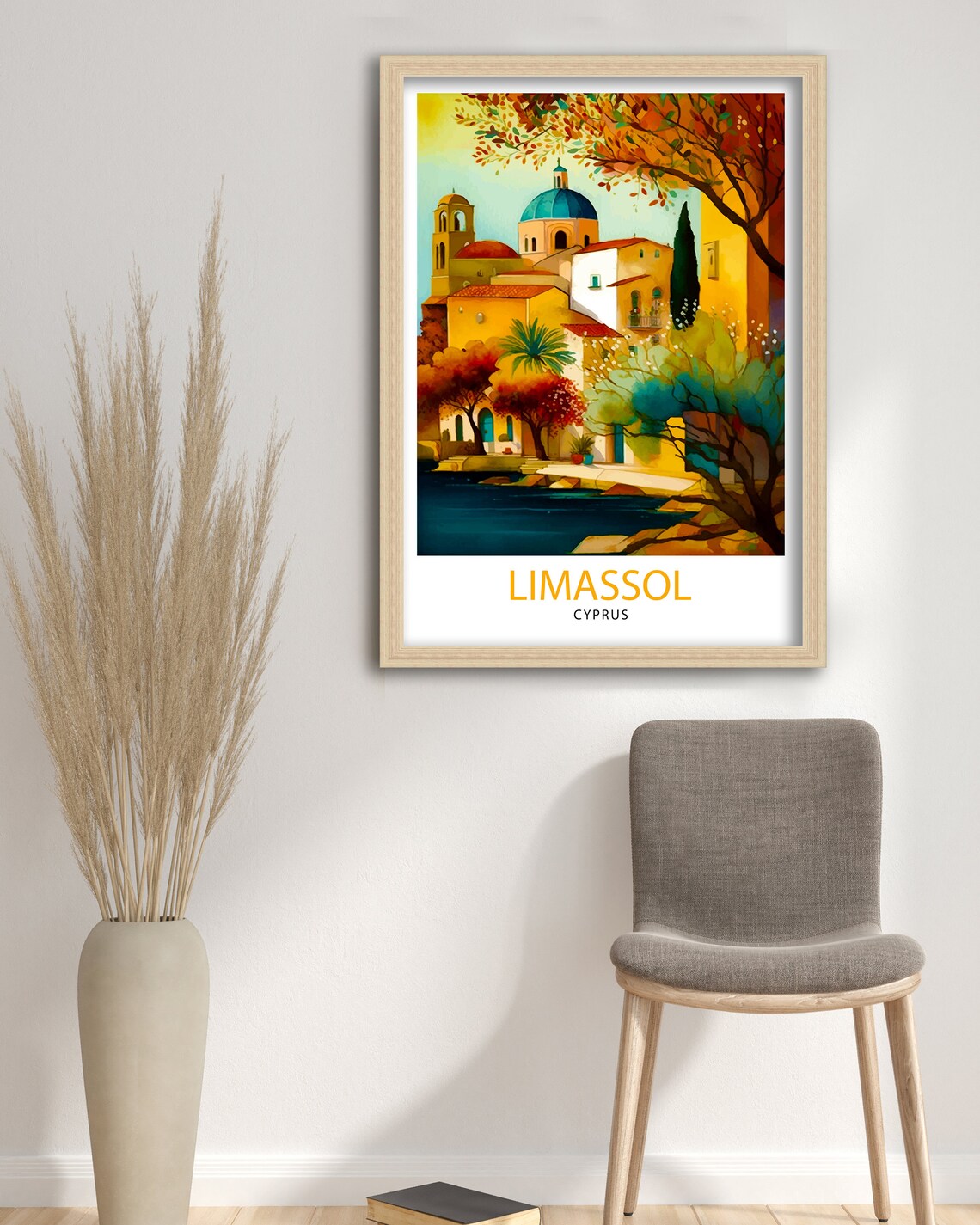 Limassol Cyprus Travel Poster, Cyprus Travel Decor - Image 3