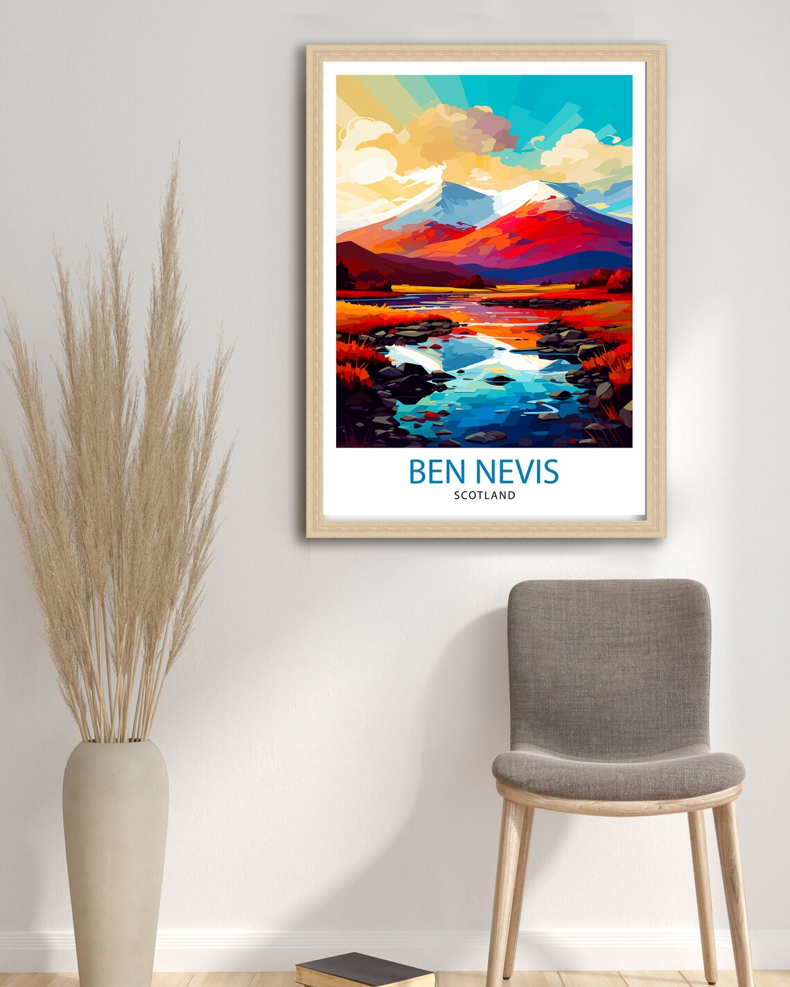 Ben Nevis Scottish Mountain Decor Art Print - Image 3