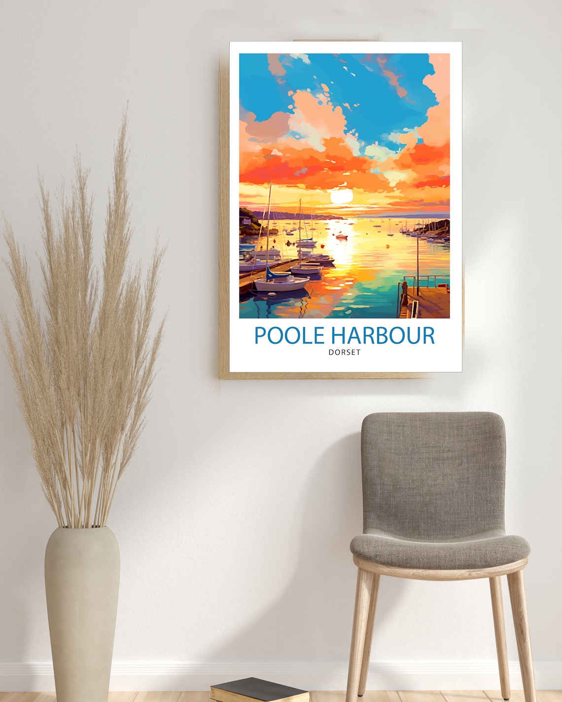 Poole Harbour Dorset Travel Poster, Wall Decor - Image 3