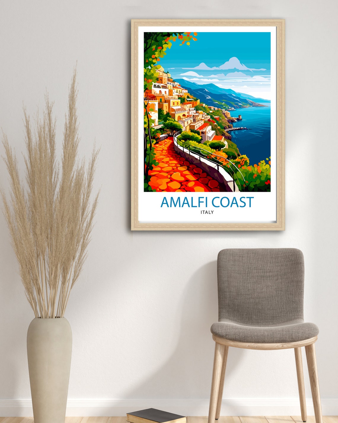 Amalfi Coast Italy Travel Print Amalfi Coast Wall Decor Amalfi Coast Poster Italy Travel Prints Amalfi Coast Art Print Amalfi Coast - Image 3