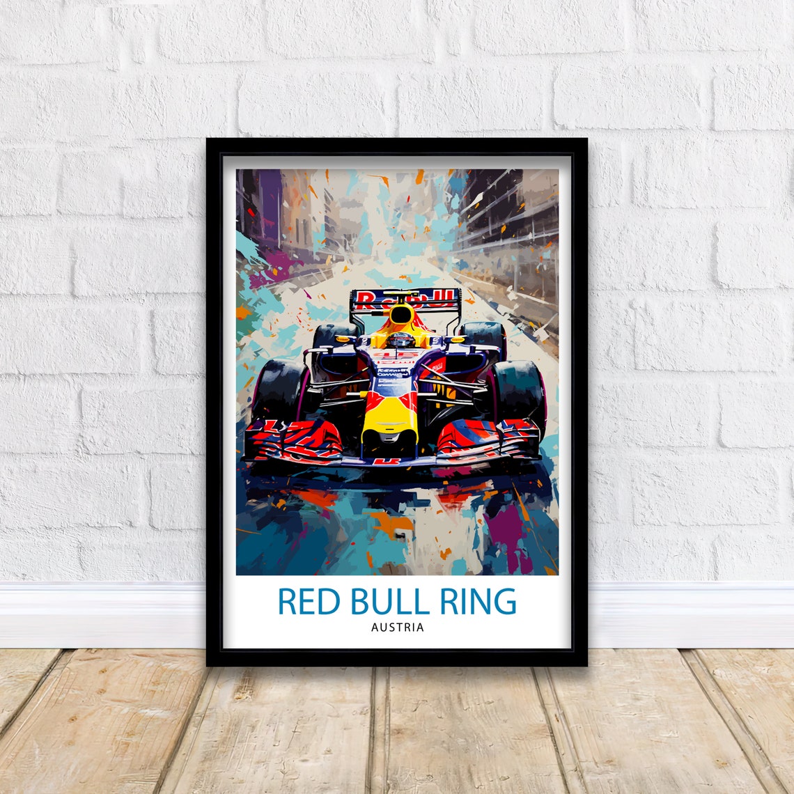 Spielberg Race Track Print Motorsport Decor Spielberg Poster Racing Art Spielberg Wall Art Gift For Racing Fans Spielberg Home Decor - Image 2