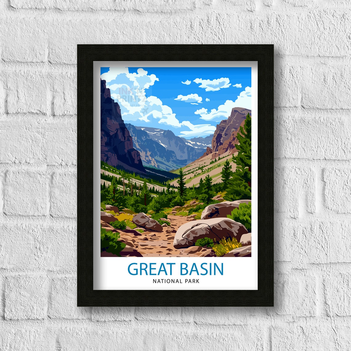 Great Basin National Park Nevada Canyon Trail Wilderness Poster - Image 3