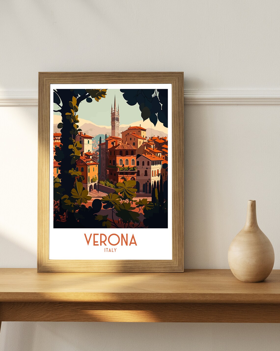 Verona Travel Poster, Italy Home Decor Print - Image 2