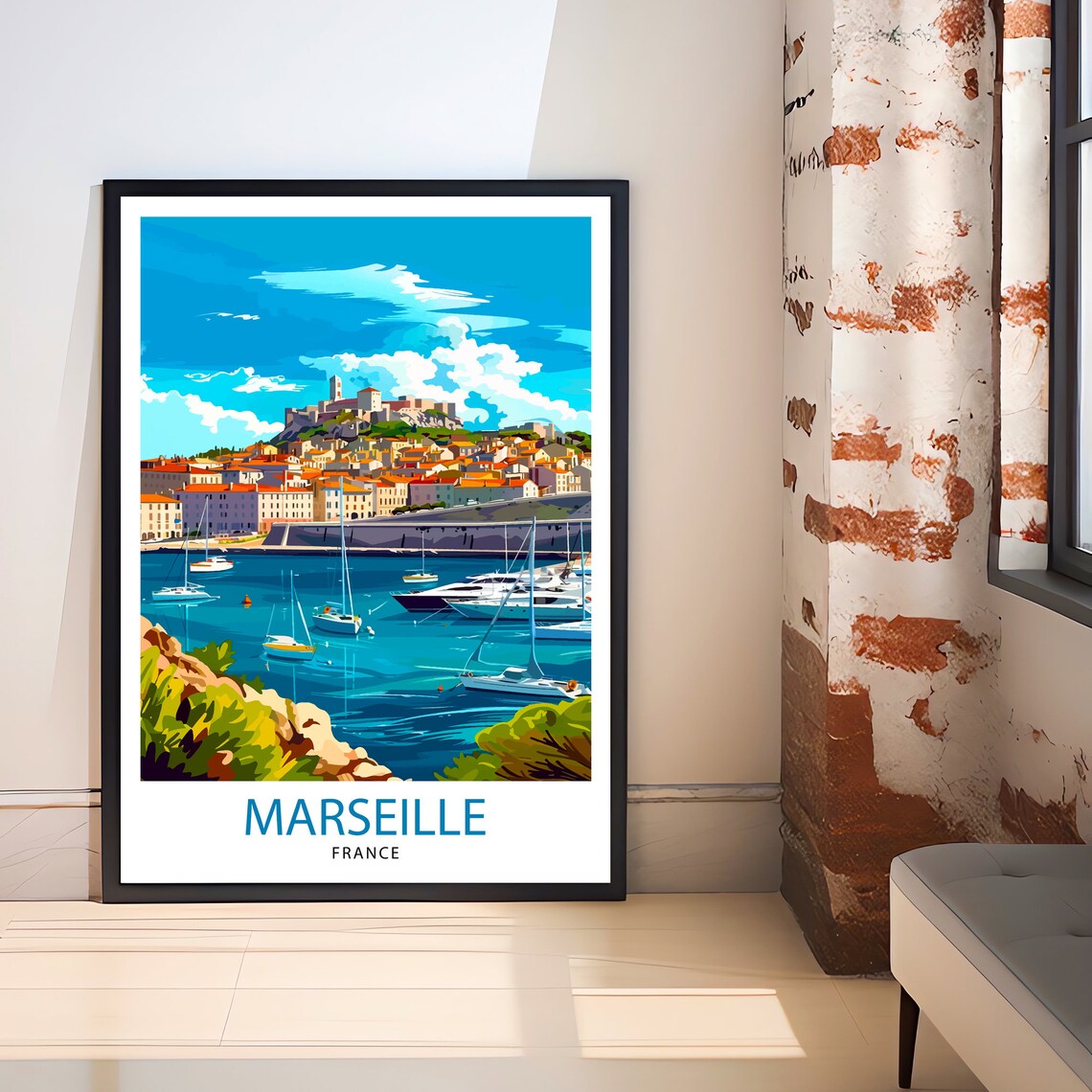 Marseille France Travel Poster, French City Decor - Image 3