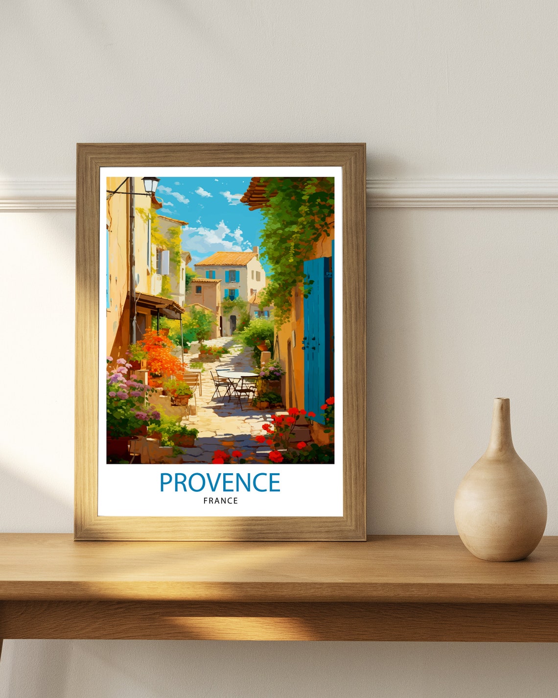 Provence France Travel Print Provence Wall Decor Provence Home Living Decor Provence France Illustration Travel Poster Gift For Provence - Image 2