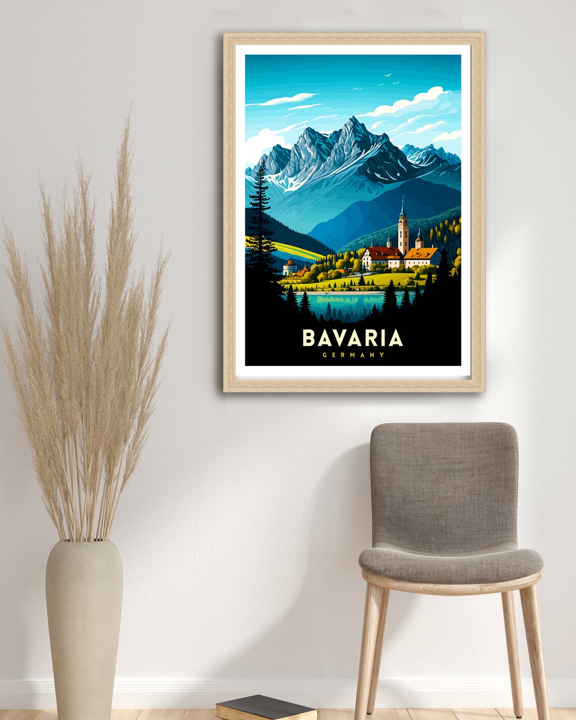Bavaria Germany Travel Poster, Europe Wall Decor - Image 3