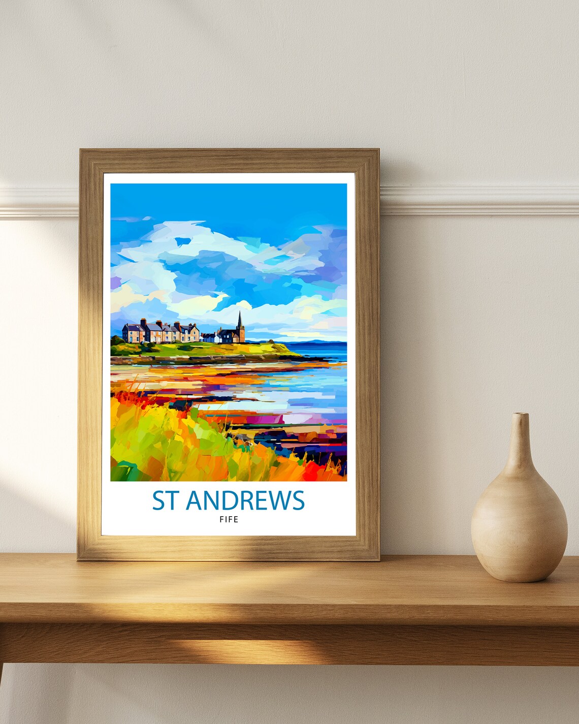 St Andrews Fife Travel Poster, Scotland Art Print - Image 2