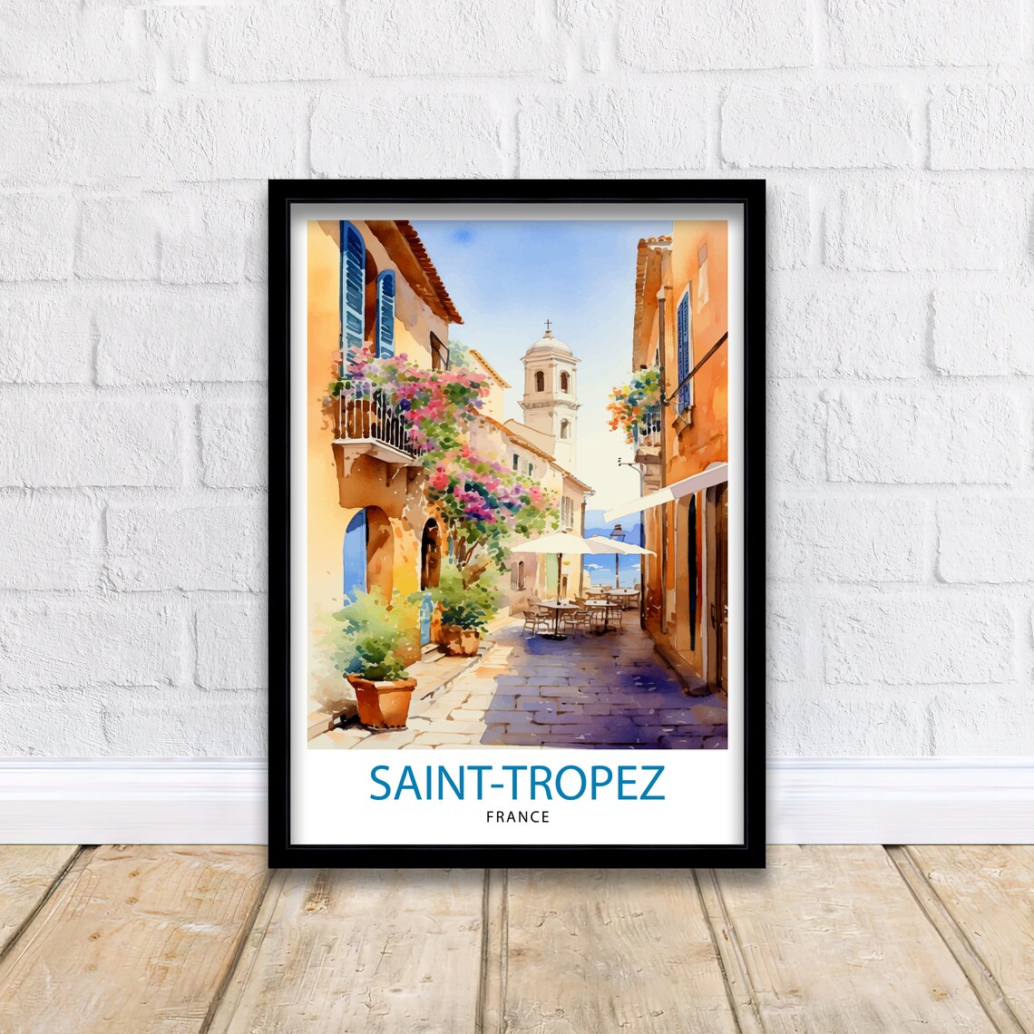 St Tropez France Travel Print St Tropez Wall Decor St Tropez Poster French Riviera Travel Prints St Tropez Art Print St Tropez - Image 2
