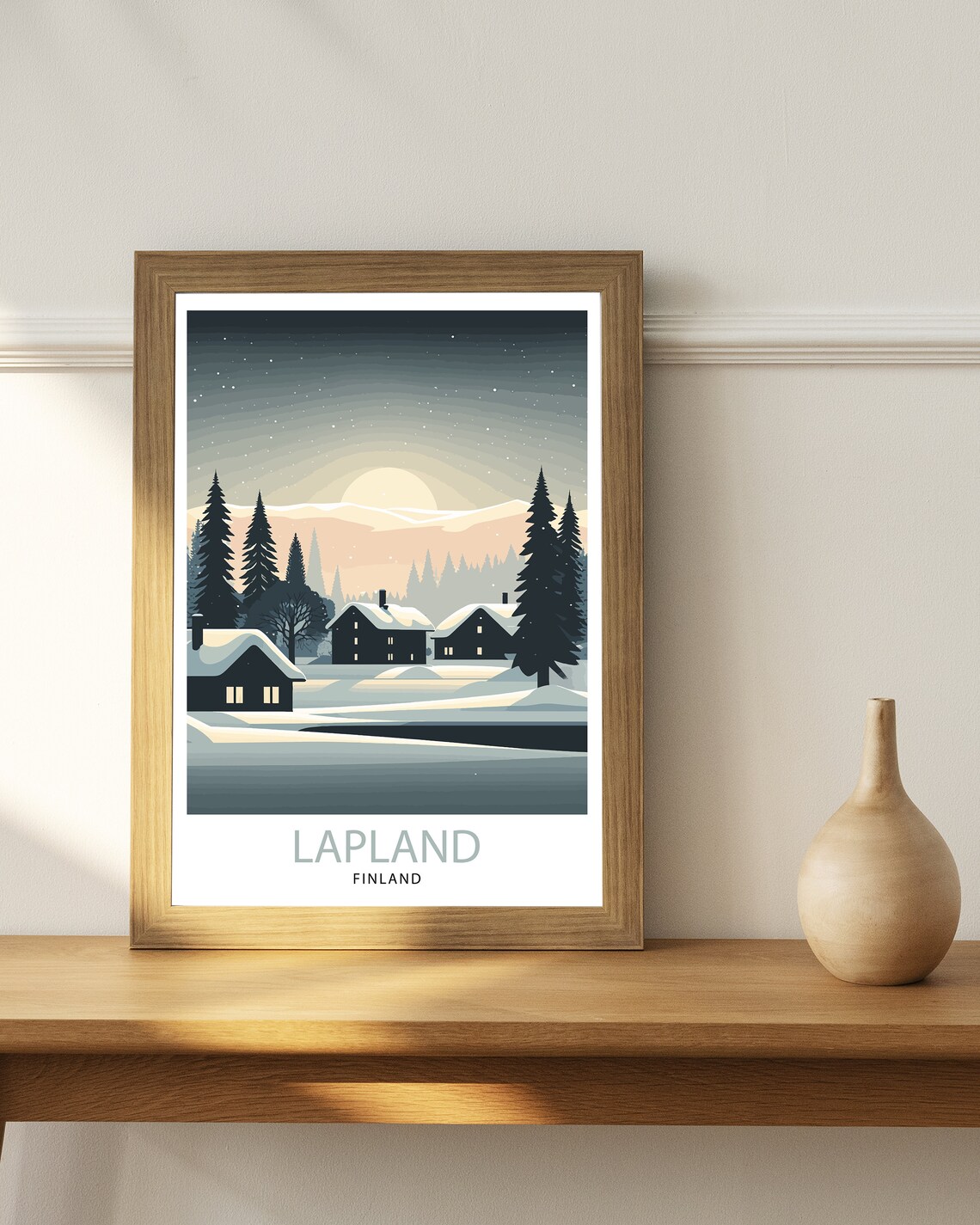 Lapland Travel Poster, Finland Decor Print - Image 2