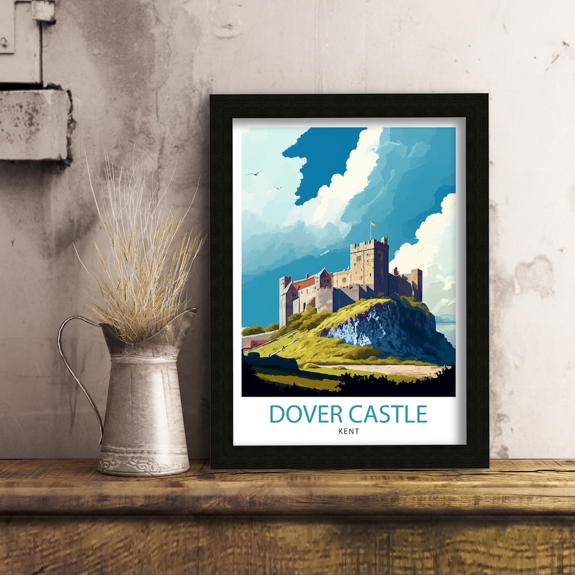 Dover Castle Kent England Historic Fortress Vintage Travel Poster - Image 3