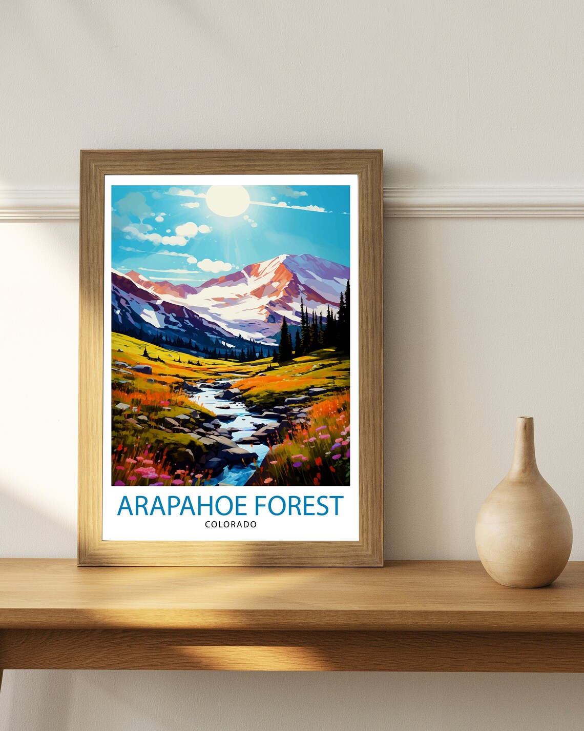 Arapaho National Forest Colorado Travel Poster - Image 3