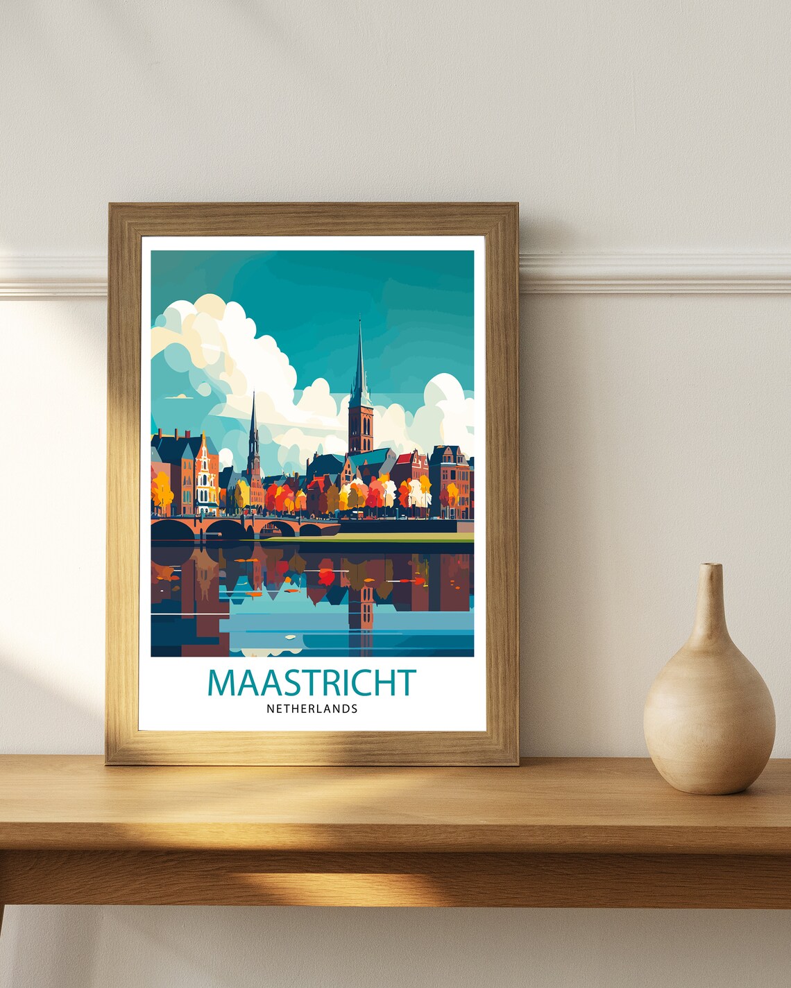 Maastricht Netherlands Travel Poster, Home Decor - Image 2