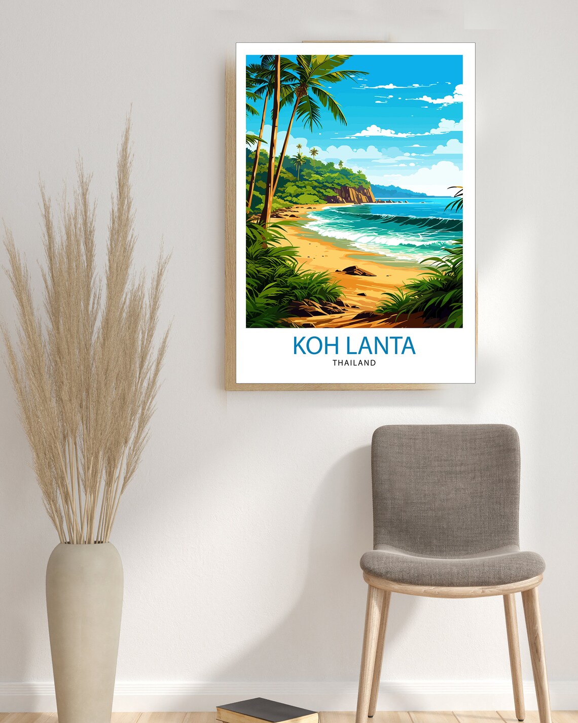 Koh Lanta Thailand Travel Poster, Island Paradise - Image 3