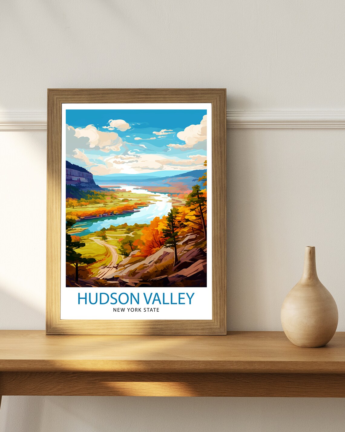 Hudson Valley New York Travel Poster, Upstate New York - Image 2