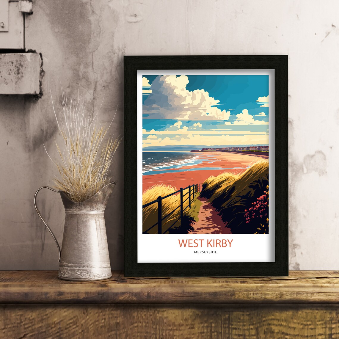 West Kirby Travel Poster, Merseyside Liverpool Wirral - Image 2