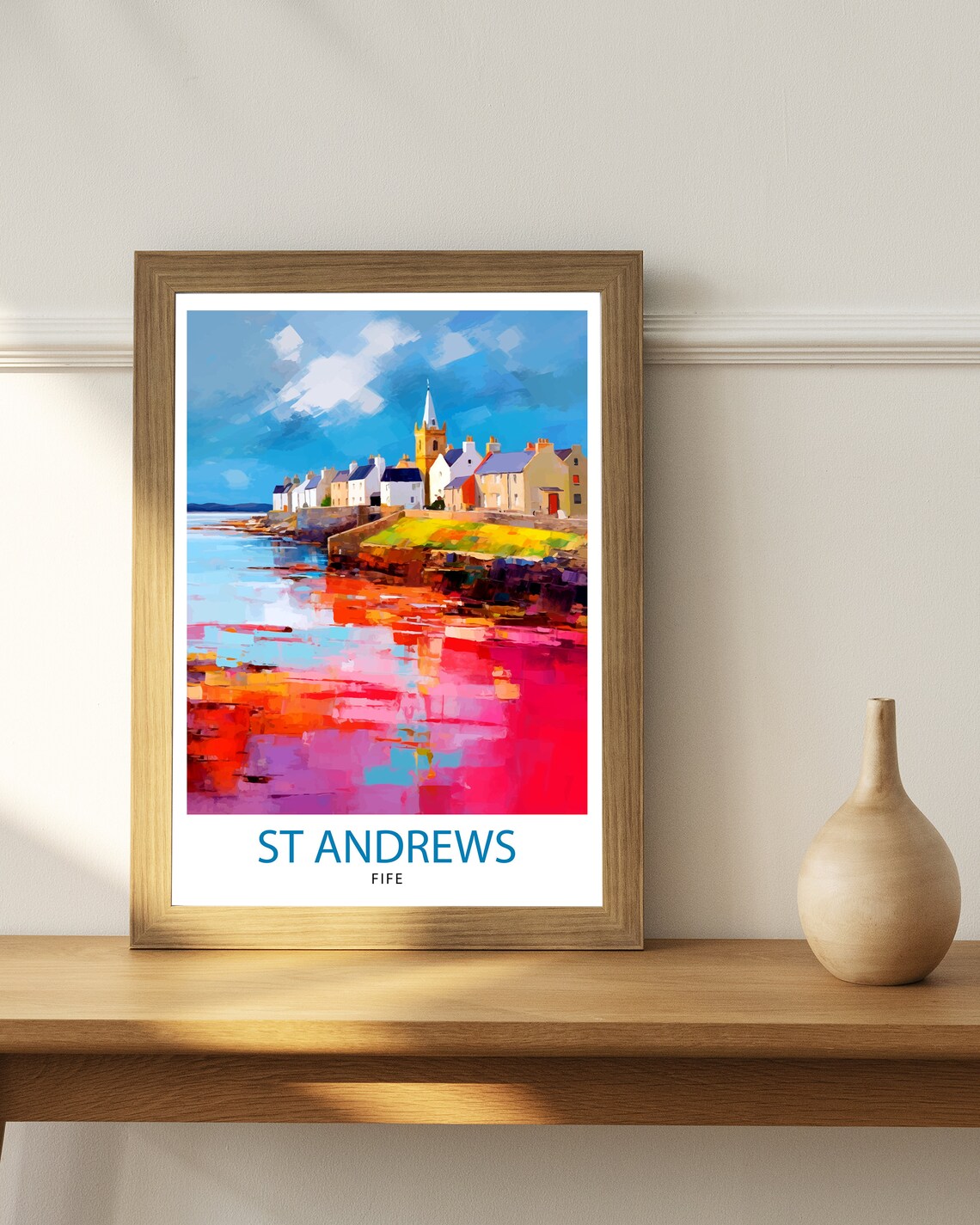 St Andrews, Fife Travel Poster, Scotland Print - Image 2