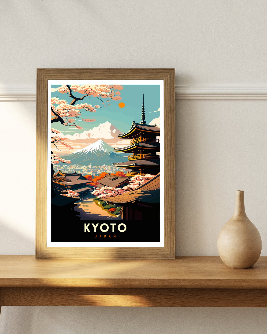 Kyoto Japan Travel Poster, Japan Wall Decor - Image 2
