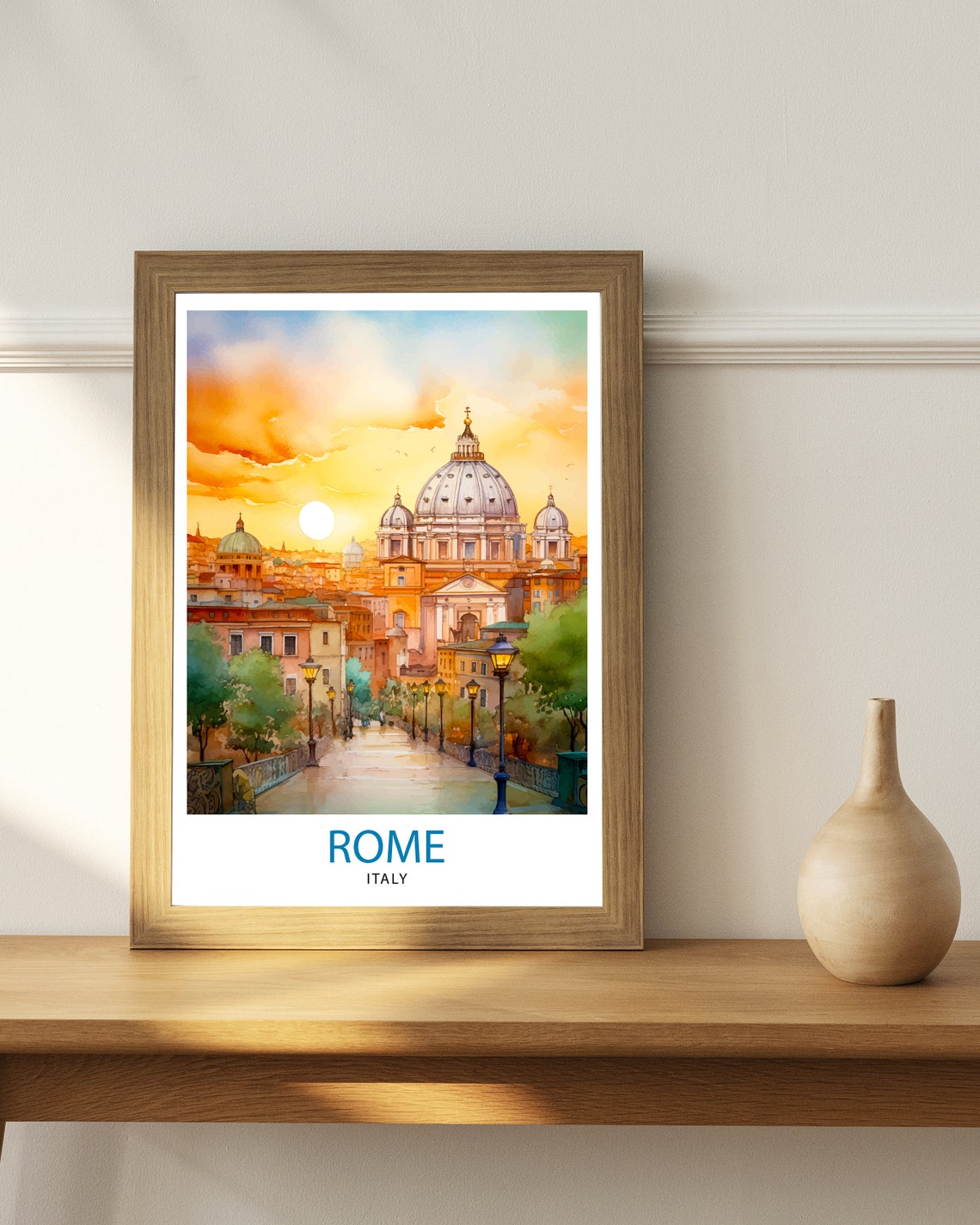 Rome Italy Home Decor Travel Poster - Image 2