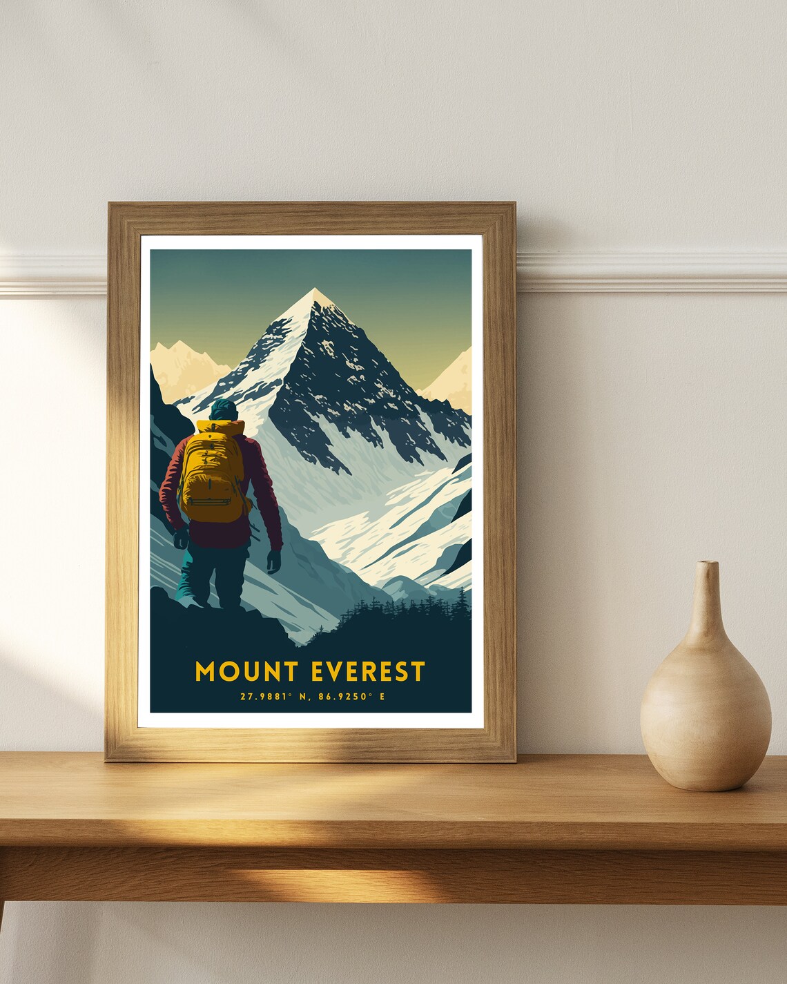 Mount Everest Art Print, Mountain Landscape - Image 2