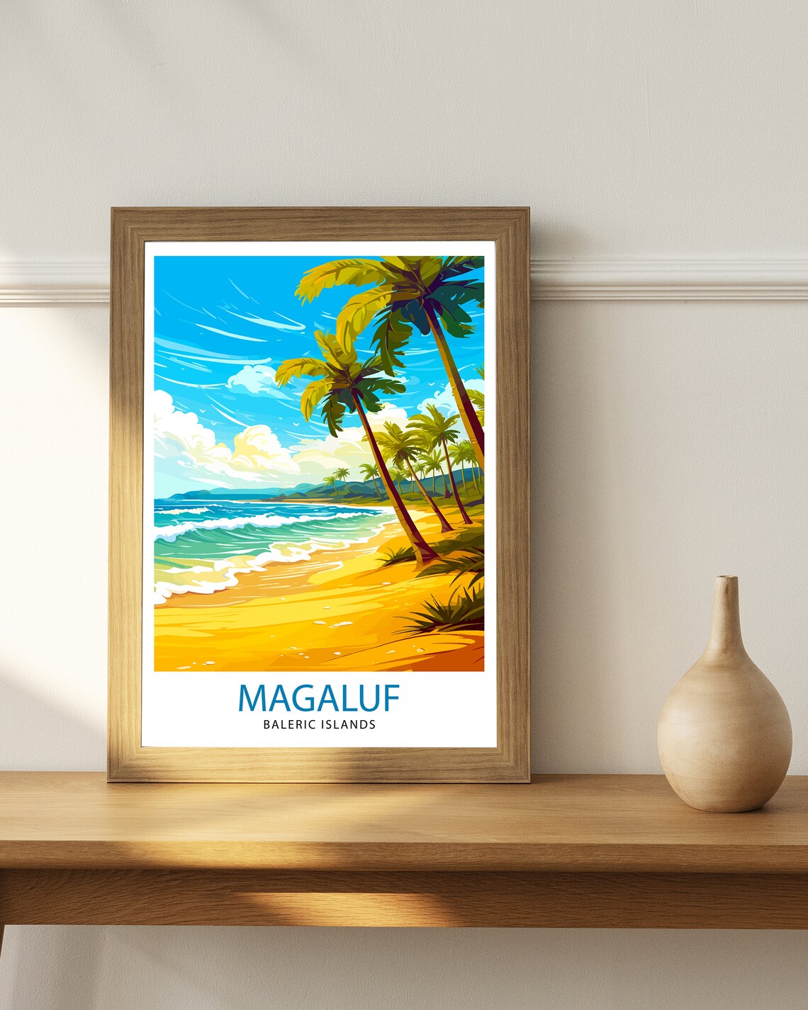 Magaluf Balearic Islands Travel Poster, Spain - Image 2