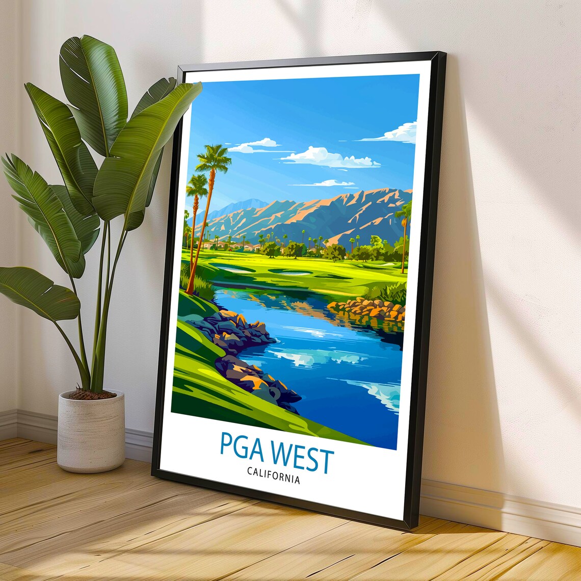 PGA West La Quinta California Golf Course Art Print - Image 3