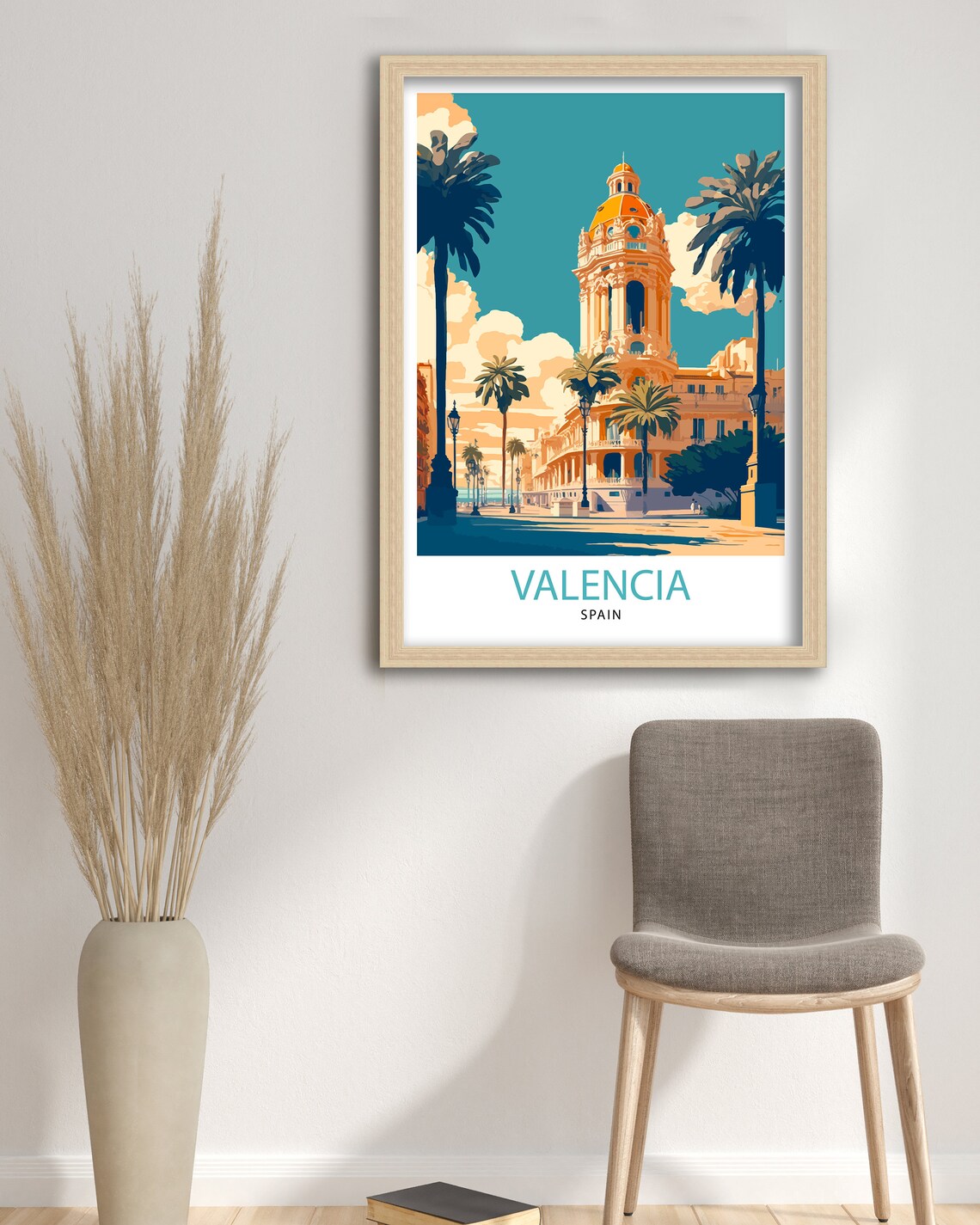 Valencia Spain Travel Poster, Home Living Decor - Image 3