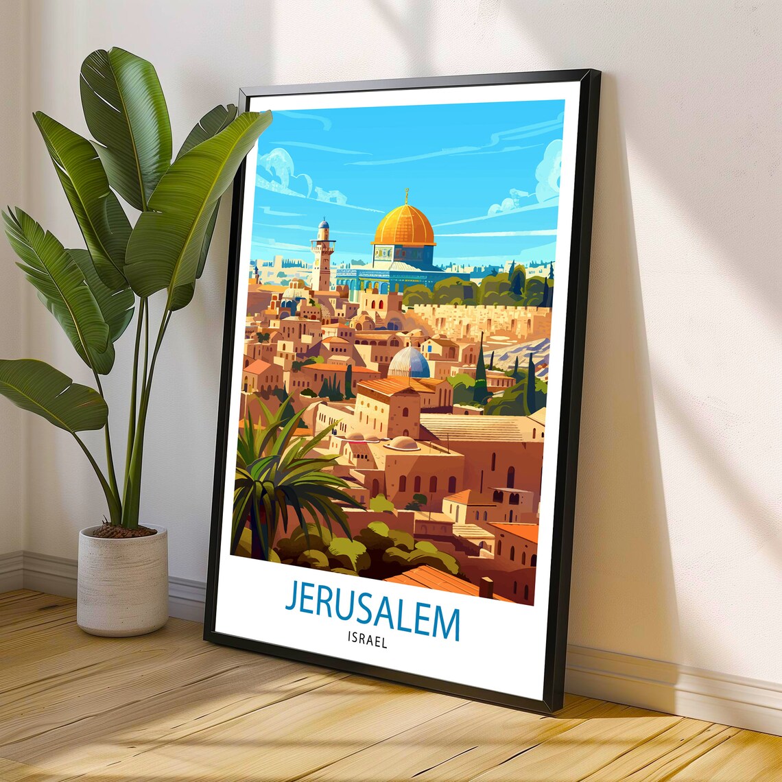 Jerusalem Israel Travel Poster, Wall Decor - Image 3