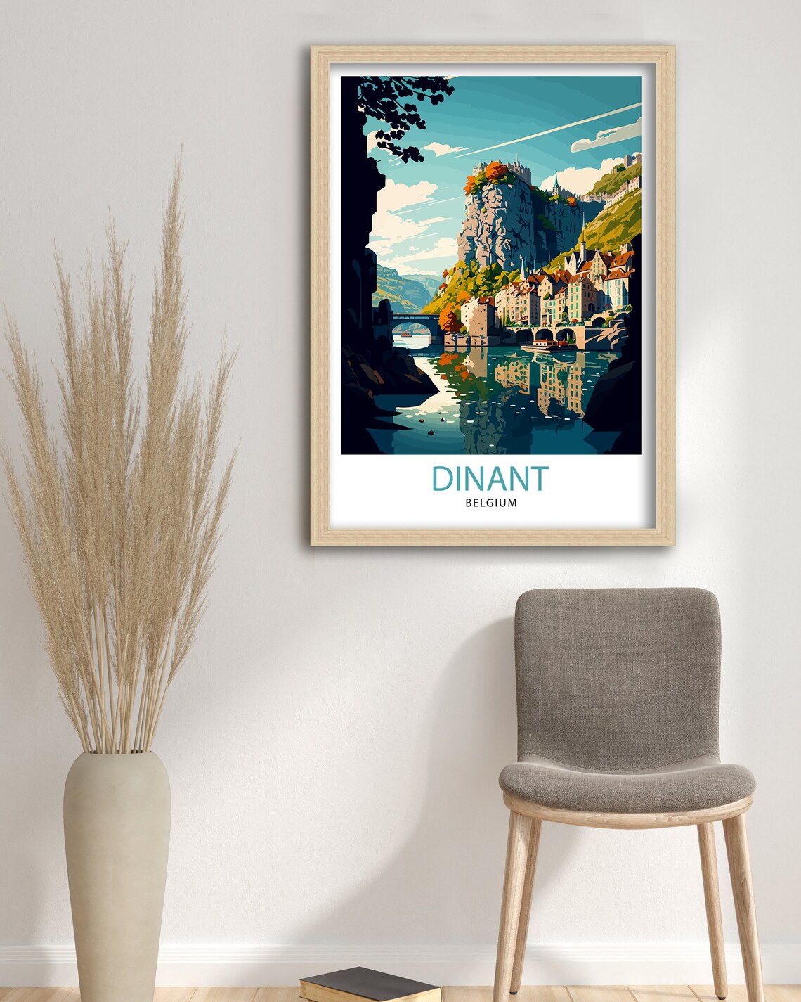 Dinant Belgium Travel Poster, Europe Wall Decor - Image 3