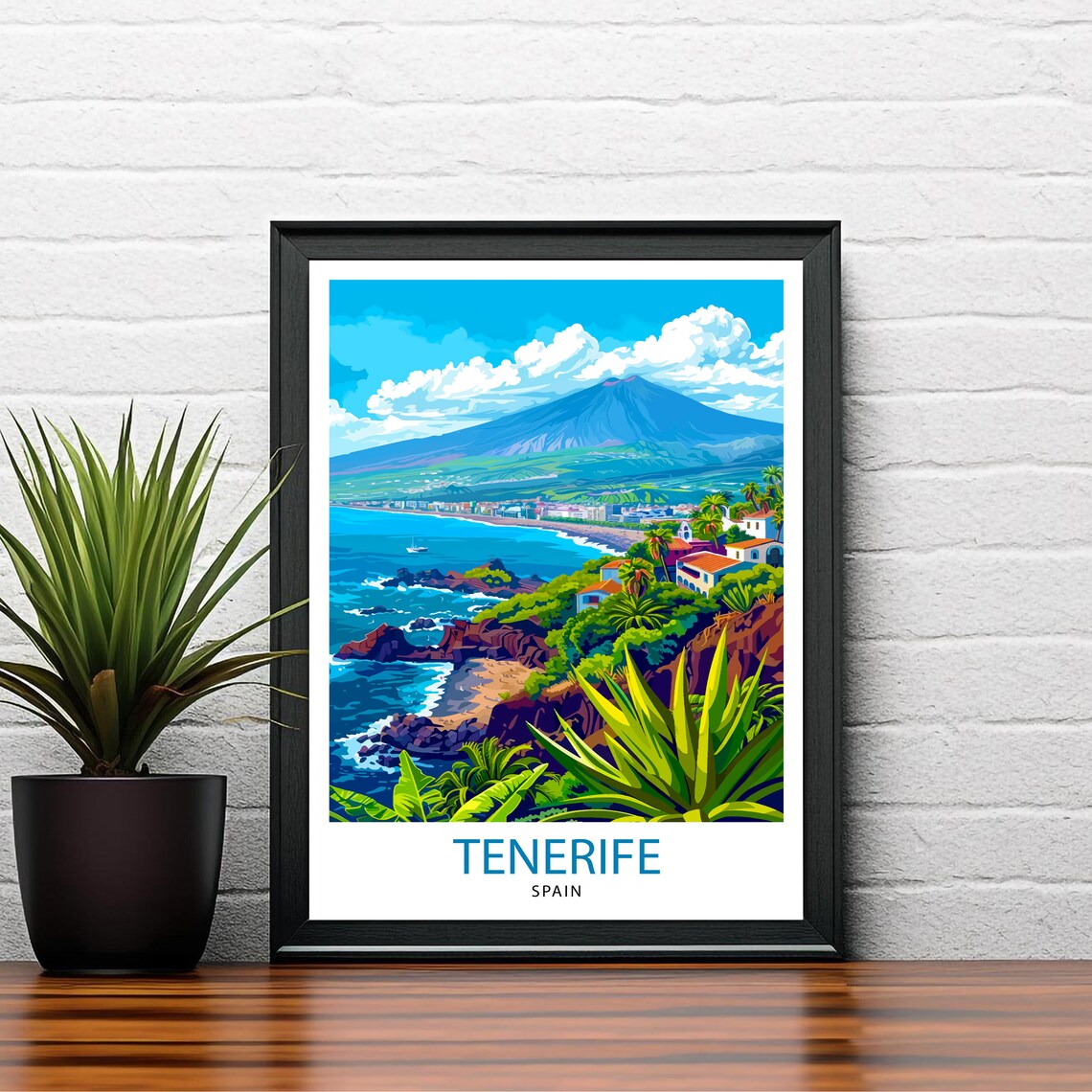Tenerife Spain Travel Poster, Home Decor Print - Image 2