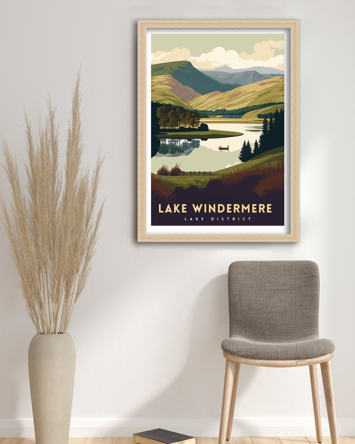 Lake Windermere Lake District Travel Poster - Image 3