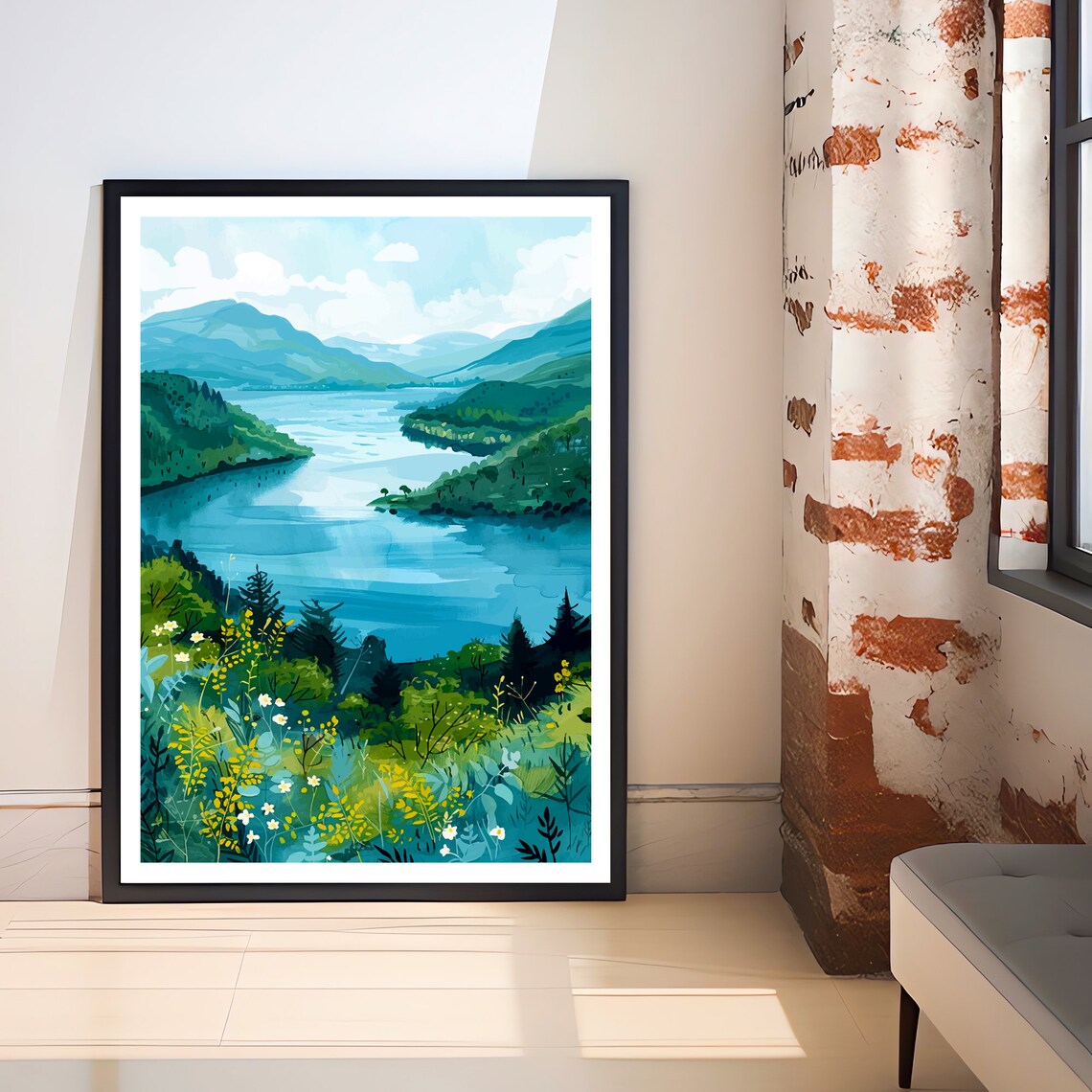 Loch Lomond Scotland Travel Poster, Wall Decor - Image 3