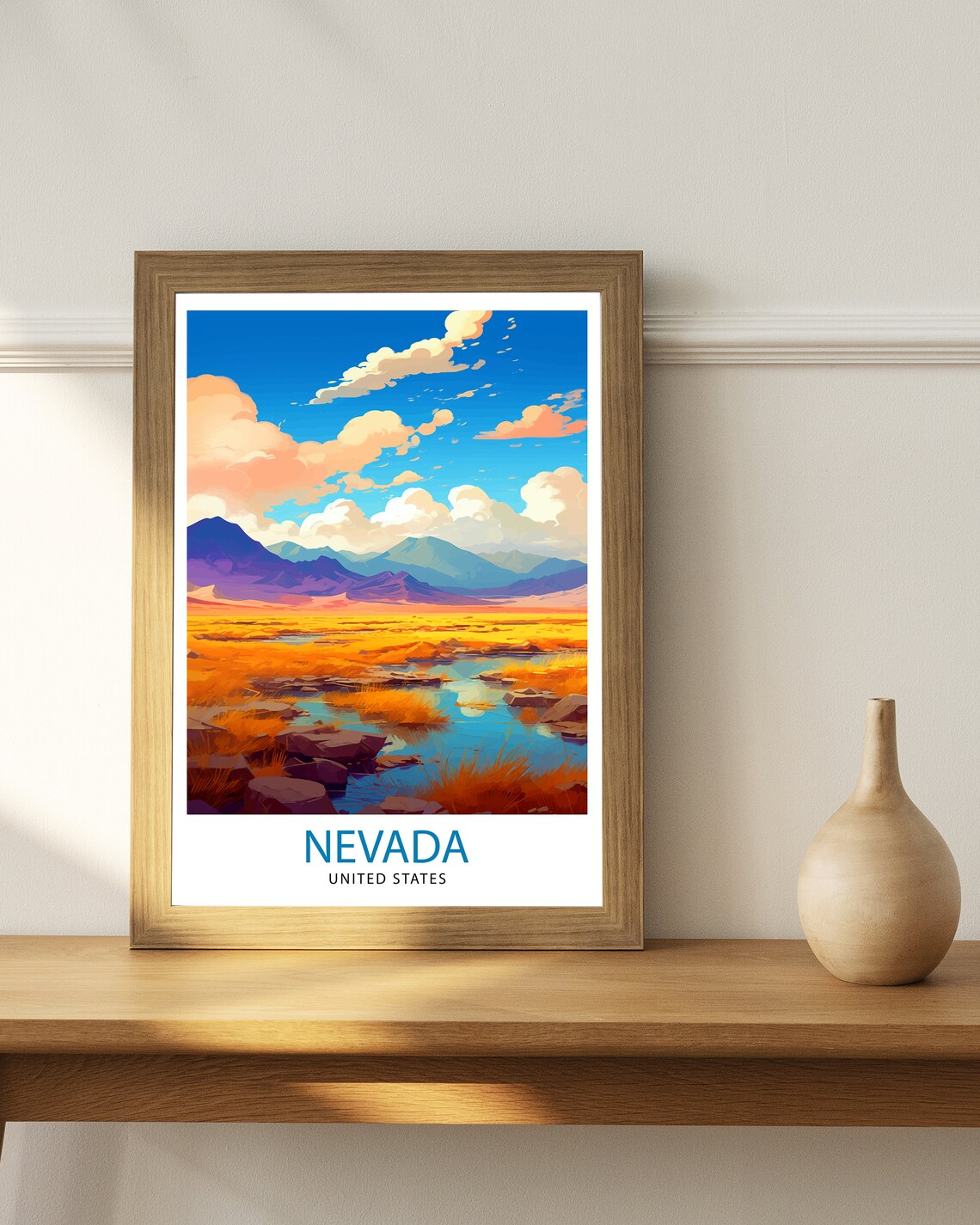 Nevada US Travel Poster, American Southwest Decor - Image 2