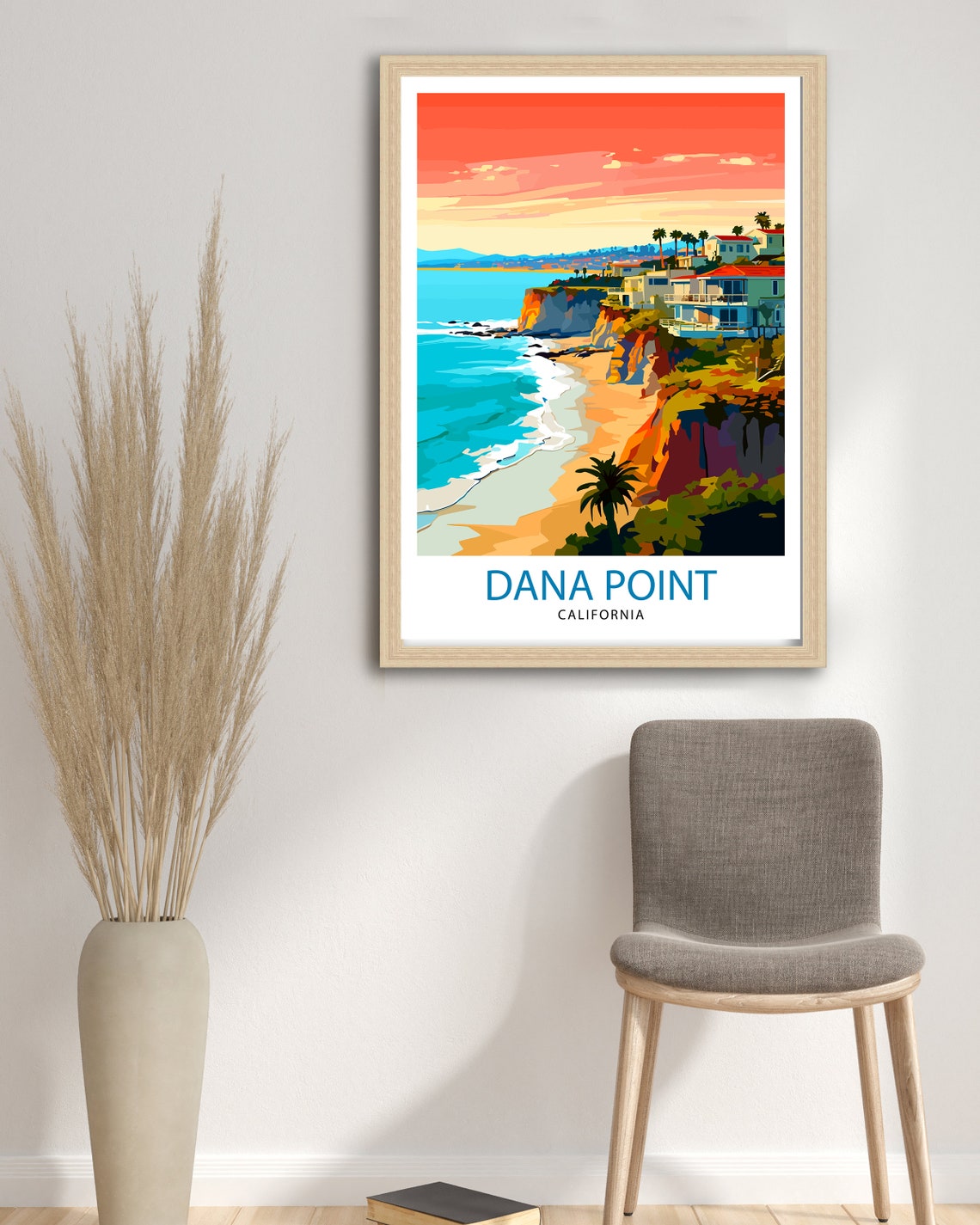 Dana Point California Coastal Cliffs Ocean Sunset Beach Poster - Image 3