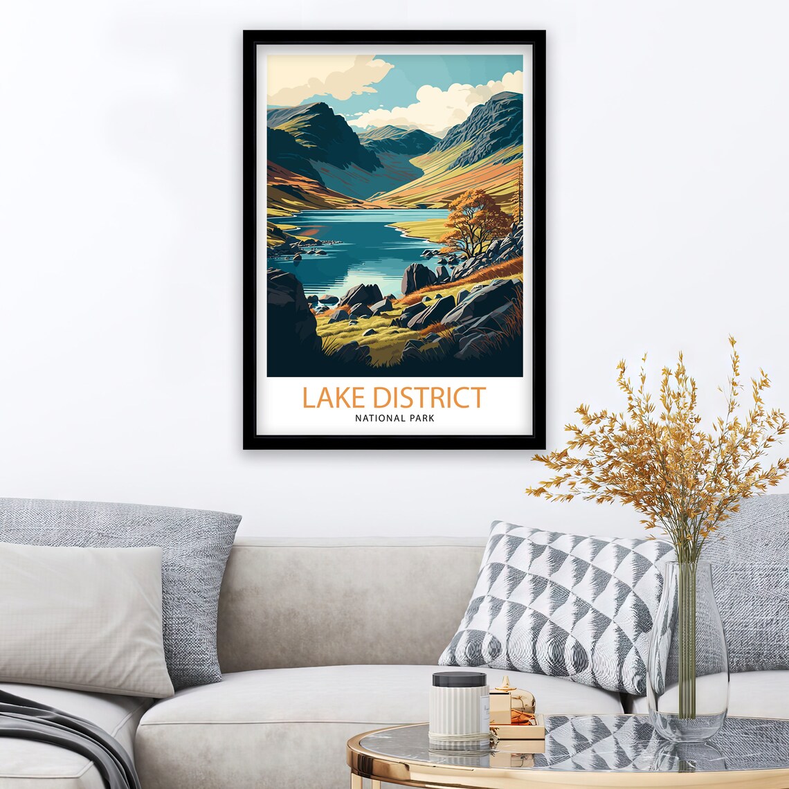 Lake District Travel Poster, England National Park - Image 2