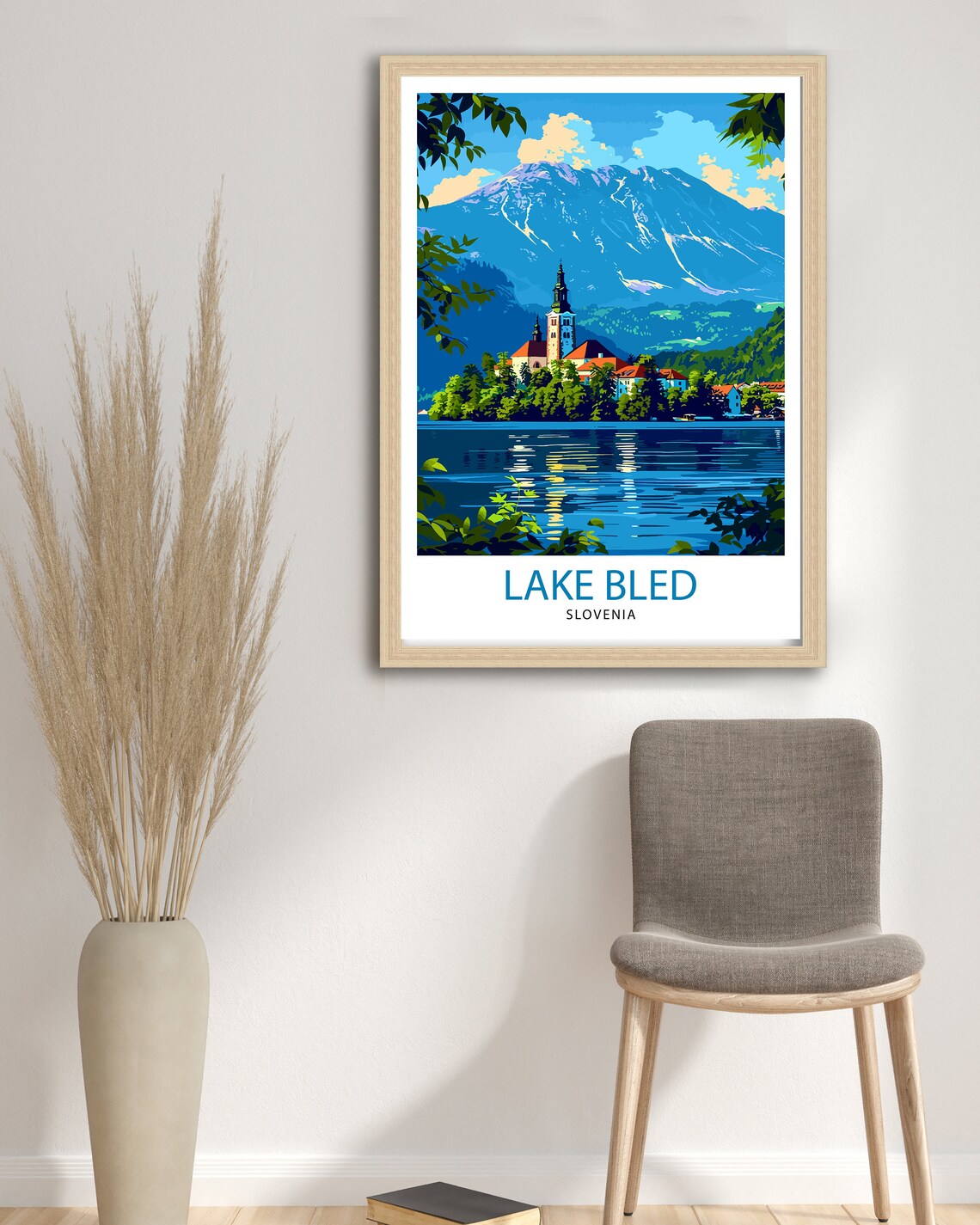 Lake Bled Slovenia Alpine Lake Island Church Mountain Vista Poster - Image 2