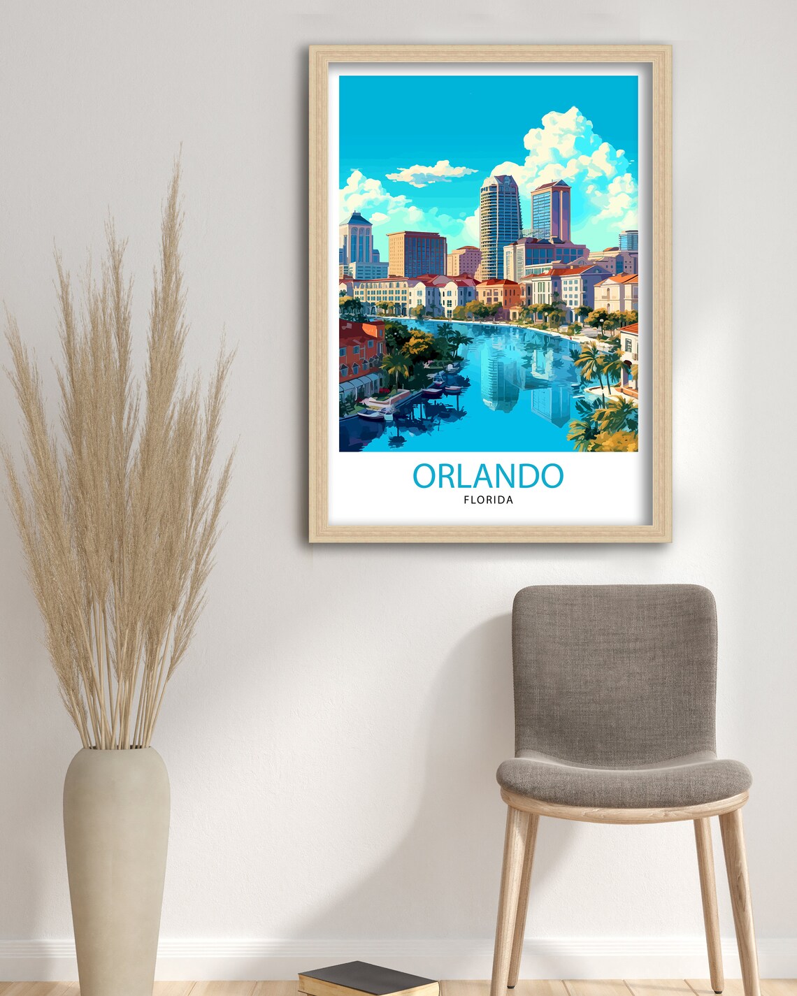 Orlando Florida Travel Poster, Home Living Decor - Image 3