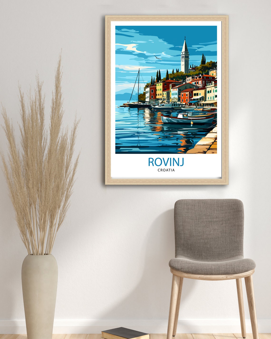 Rovinj Croatia Travel Print Rovinj Wall Art Rovinj Home Decor Croatia Travel Poster Rovinj Illustration Gift For Croatia Travel Rovinj Art - Image 2