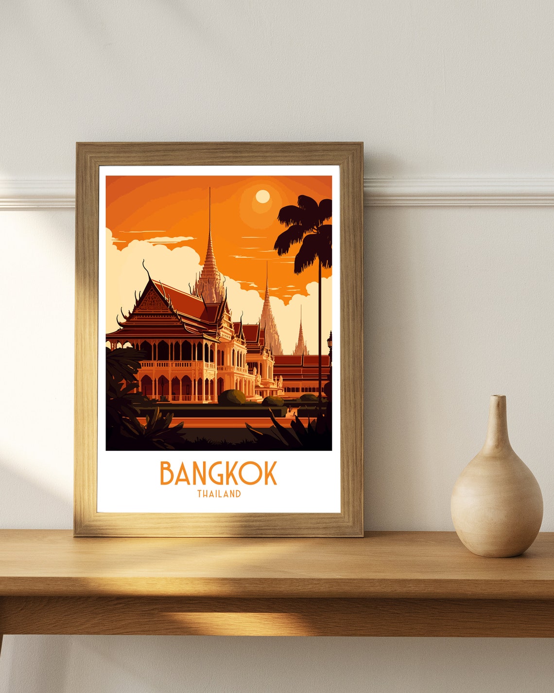 Bangkok Print Bangkok Poster Travel Poster Thailand Poster Thailand Print Travel Print Bangkok Thailand Bangkok Wall Art - Image 2