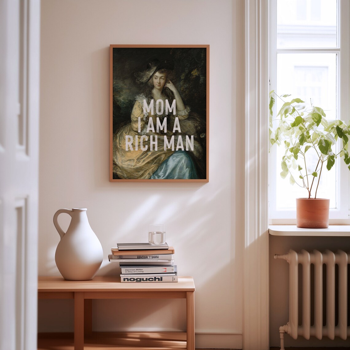 I Am A Rich Man Quote, Vintage Feminist Art Print - Image 3