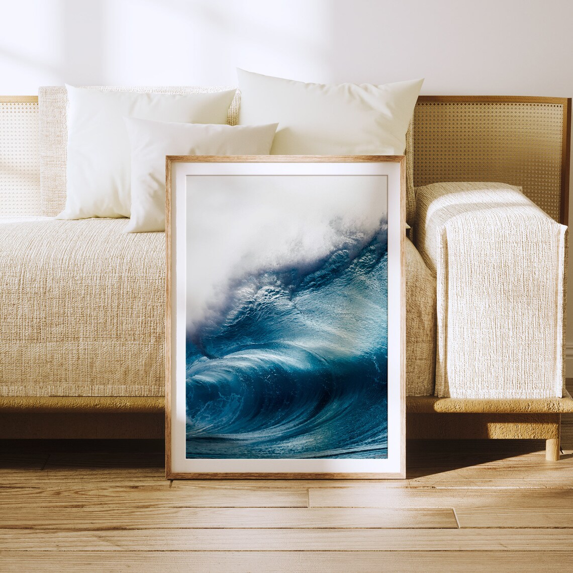 Ocean Surf Abstract Wave Art Print, Beach Decor - Image 2