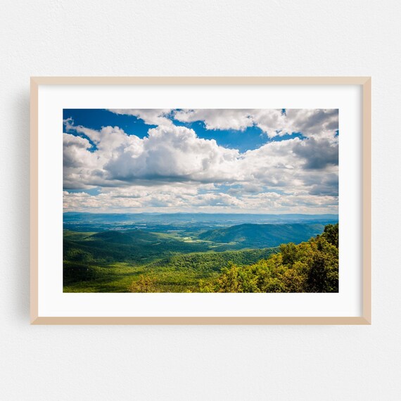 Virginia Blue Ridge Mountain Valley Panorama Photography Poster