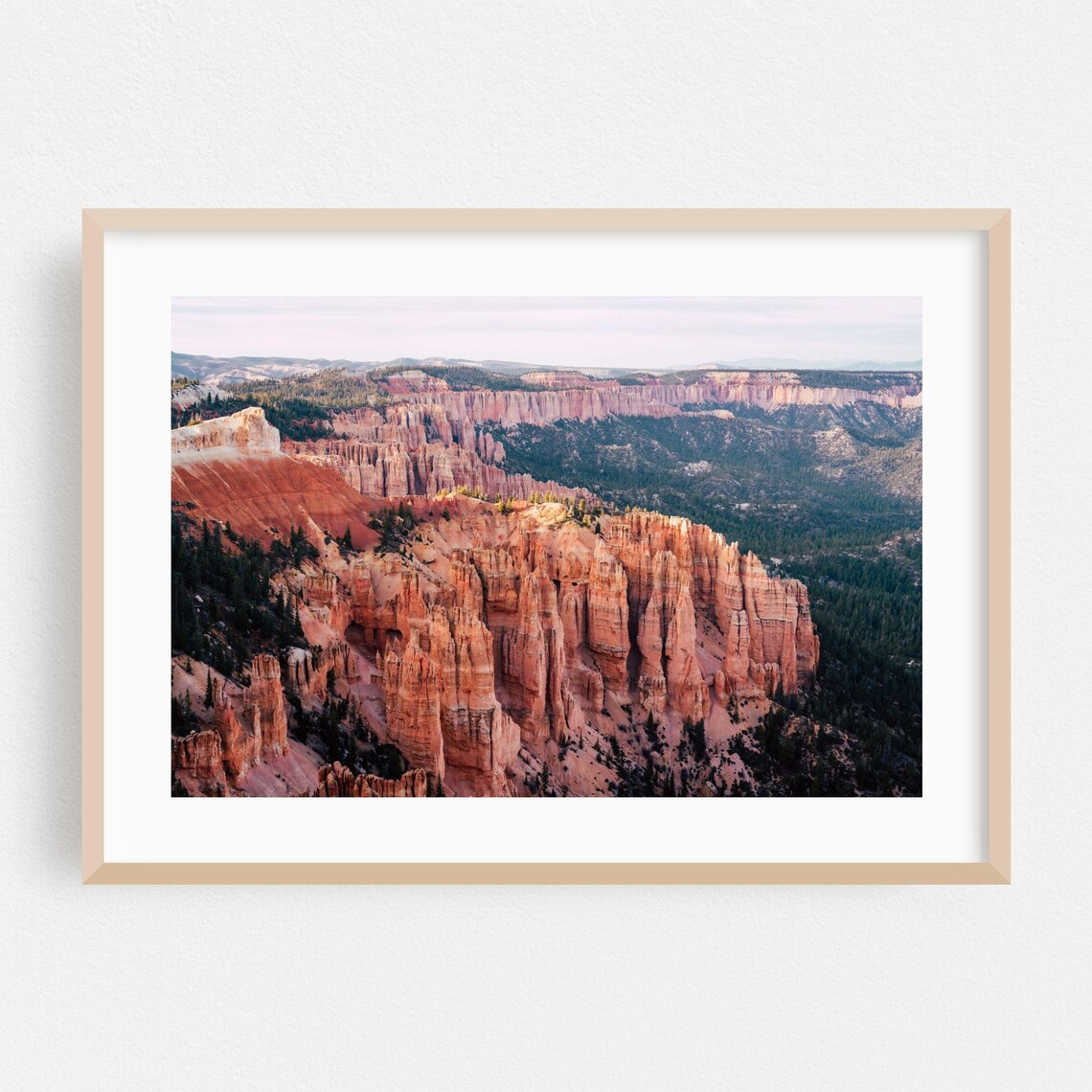 Utah Bryce Canyon Red Rock Hoodoos Desert Sunrise Photography Print