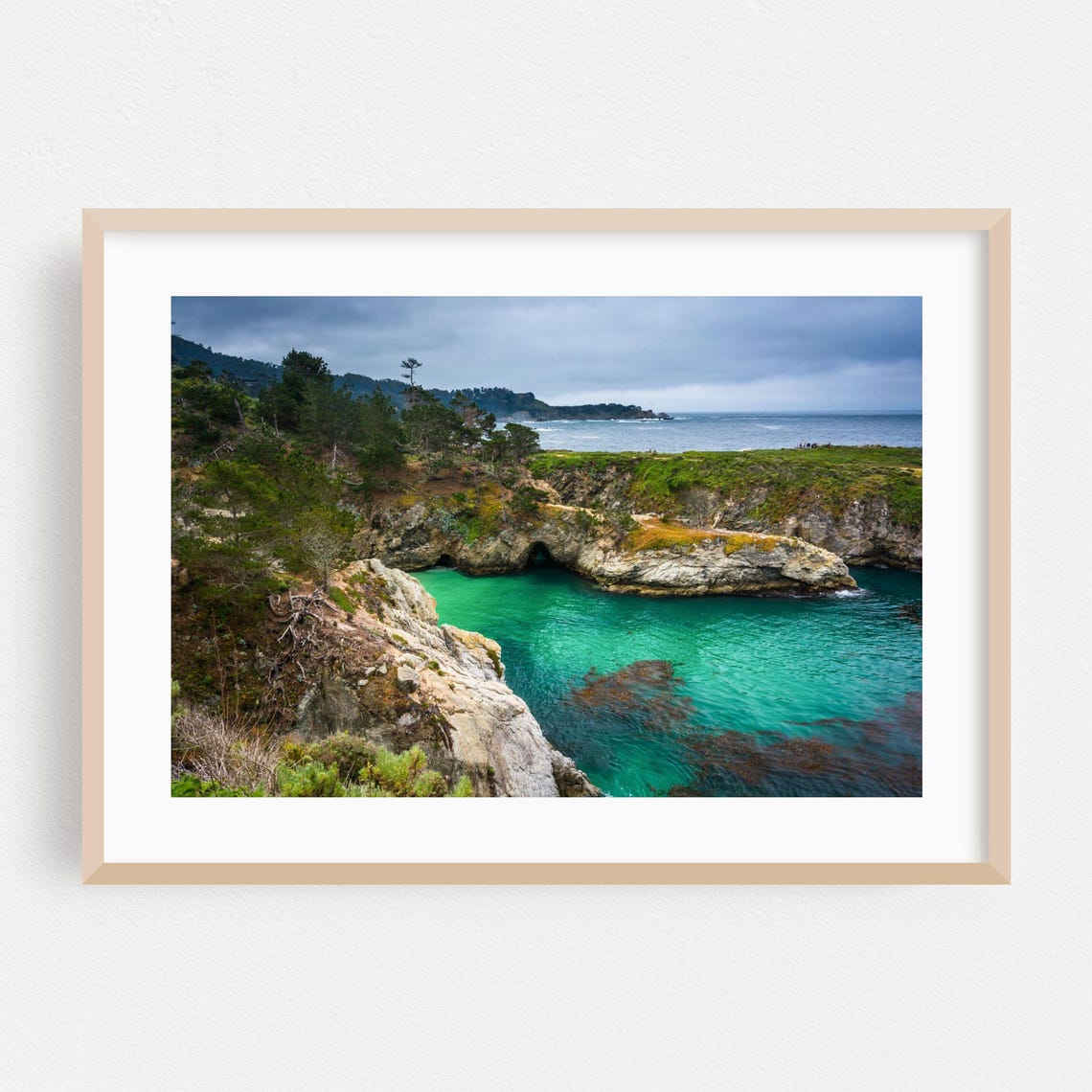 Big Sur California Turquoise Cove Rocky Coastline Scenic Poster