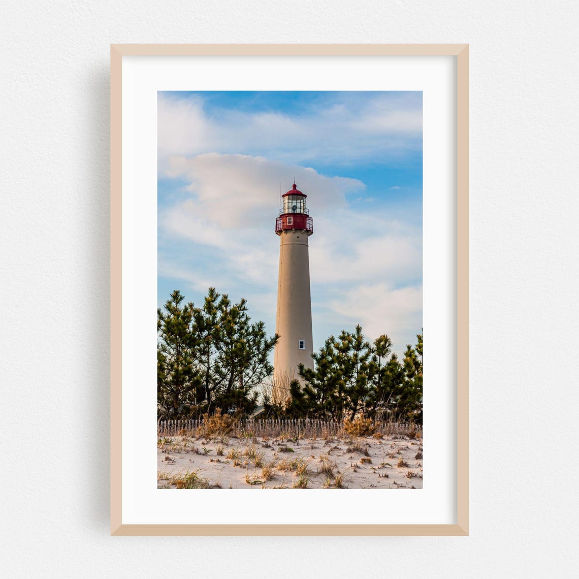 Cape May Point Lighthouse New Jersey Beach Photography Wall Poster