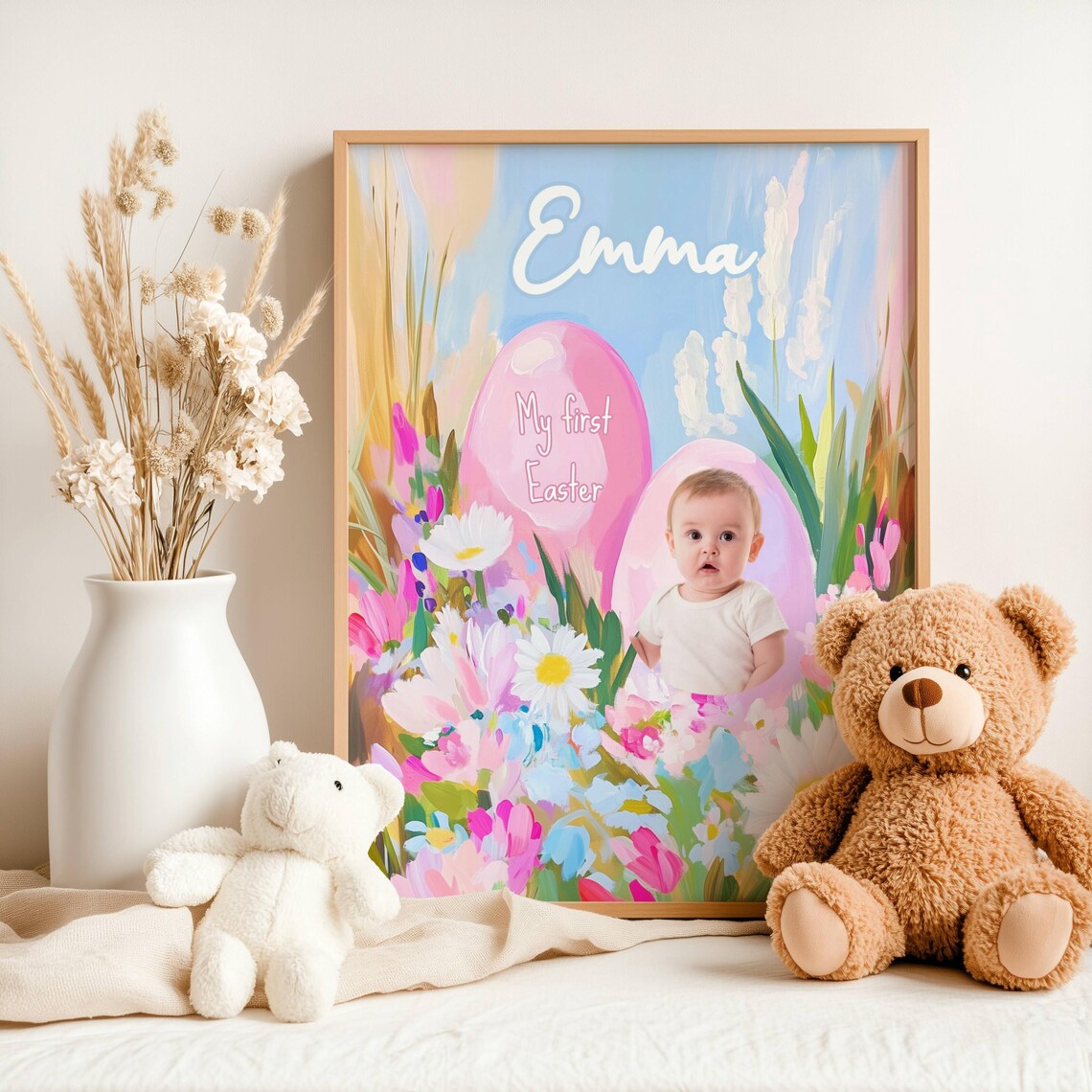 My First Easter Personalized Poster, Baby Souvenir