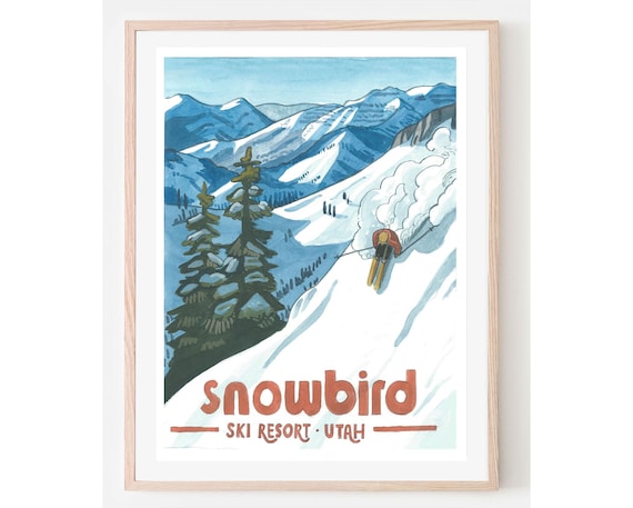 Snowbird Ski Resort Utah Travel Poster