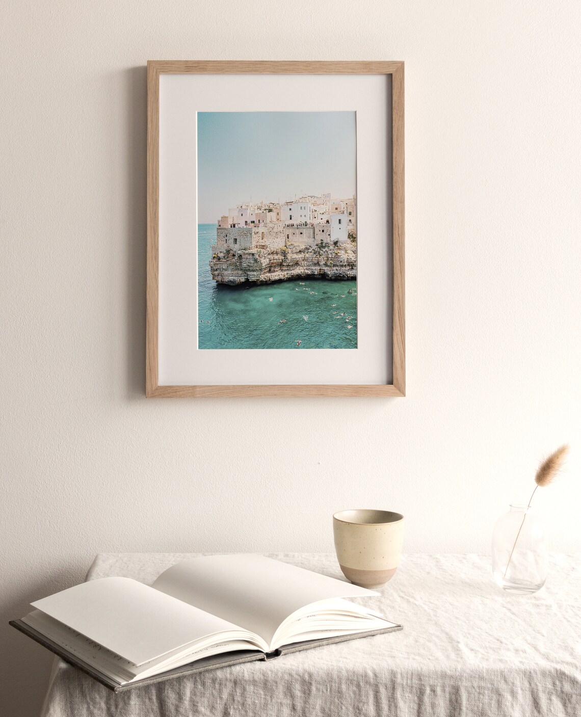Naxos Greece Coastal Cityscape Art Print - Image 4