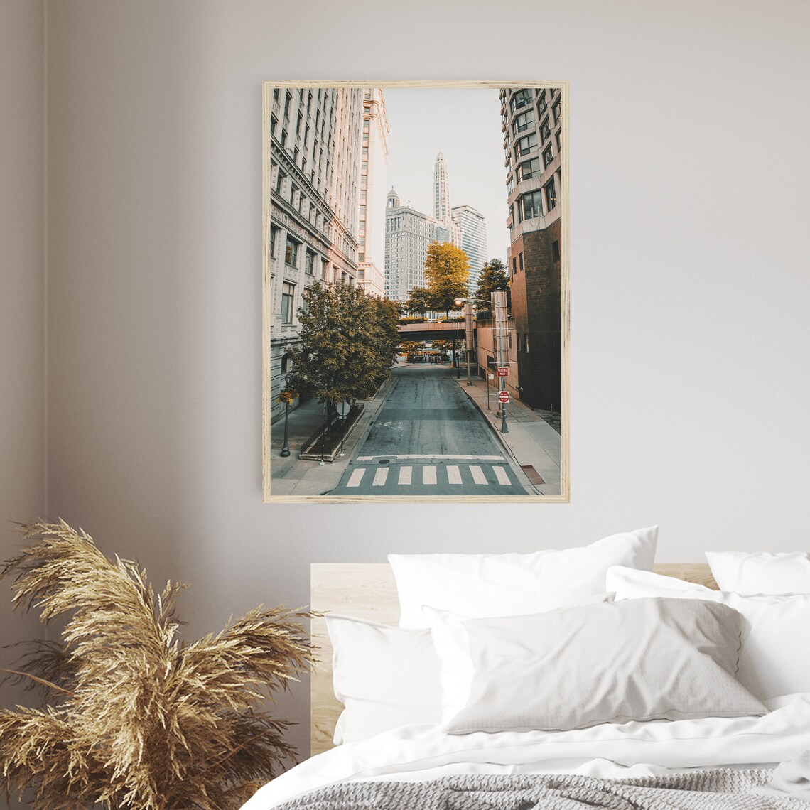 Chicago, Illinois Travel Poster, Architecture Cityscape - Image 3