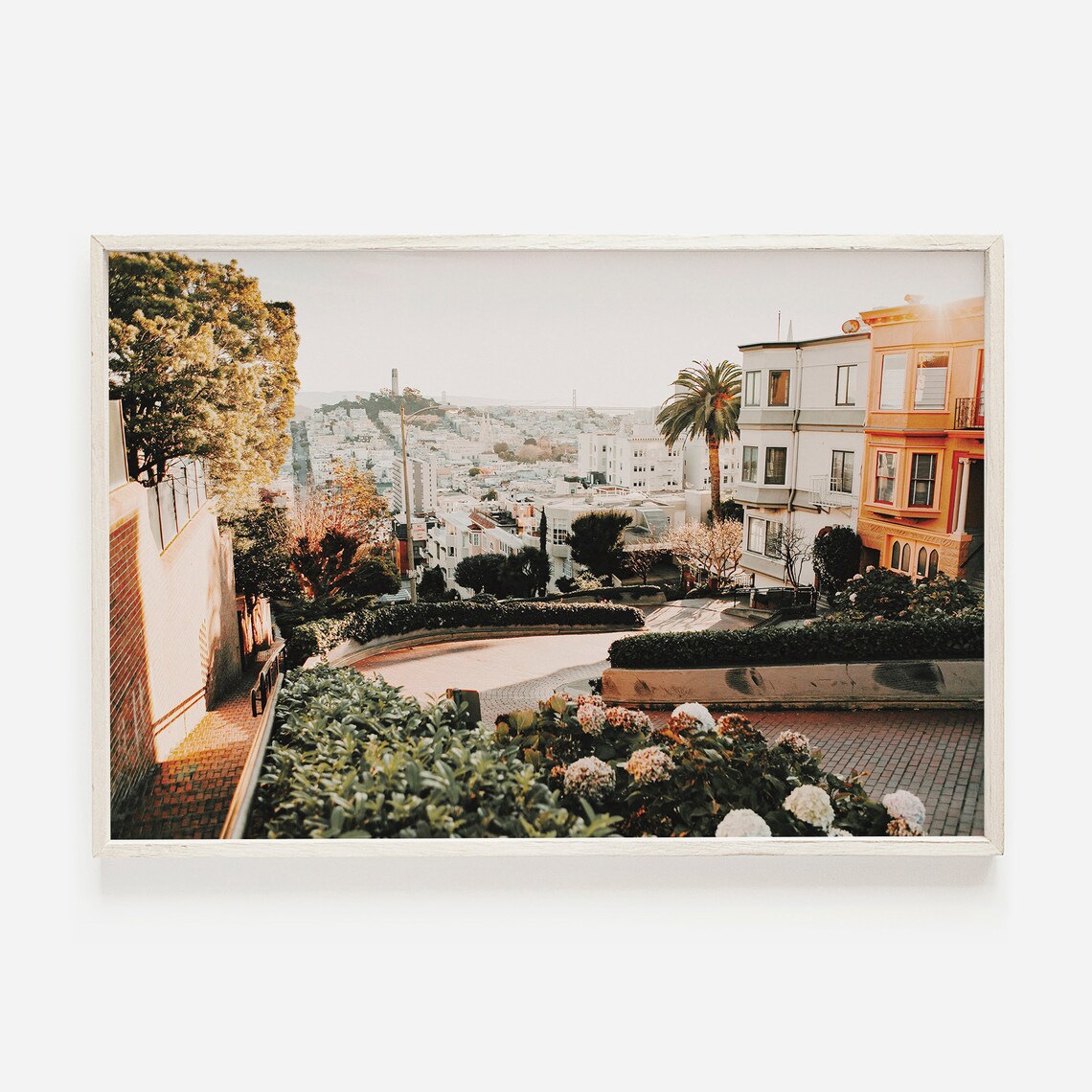 Lombard Street San Francisco Travel Poster, Boho