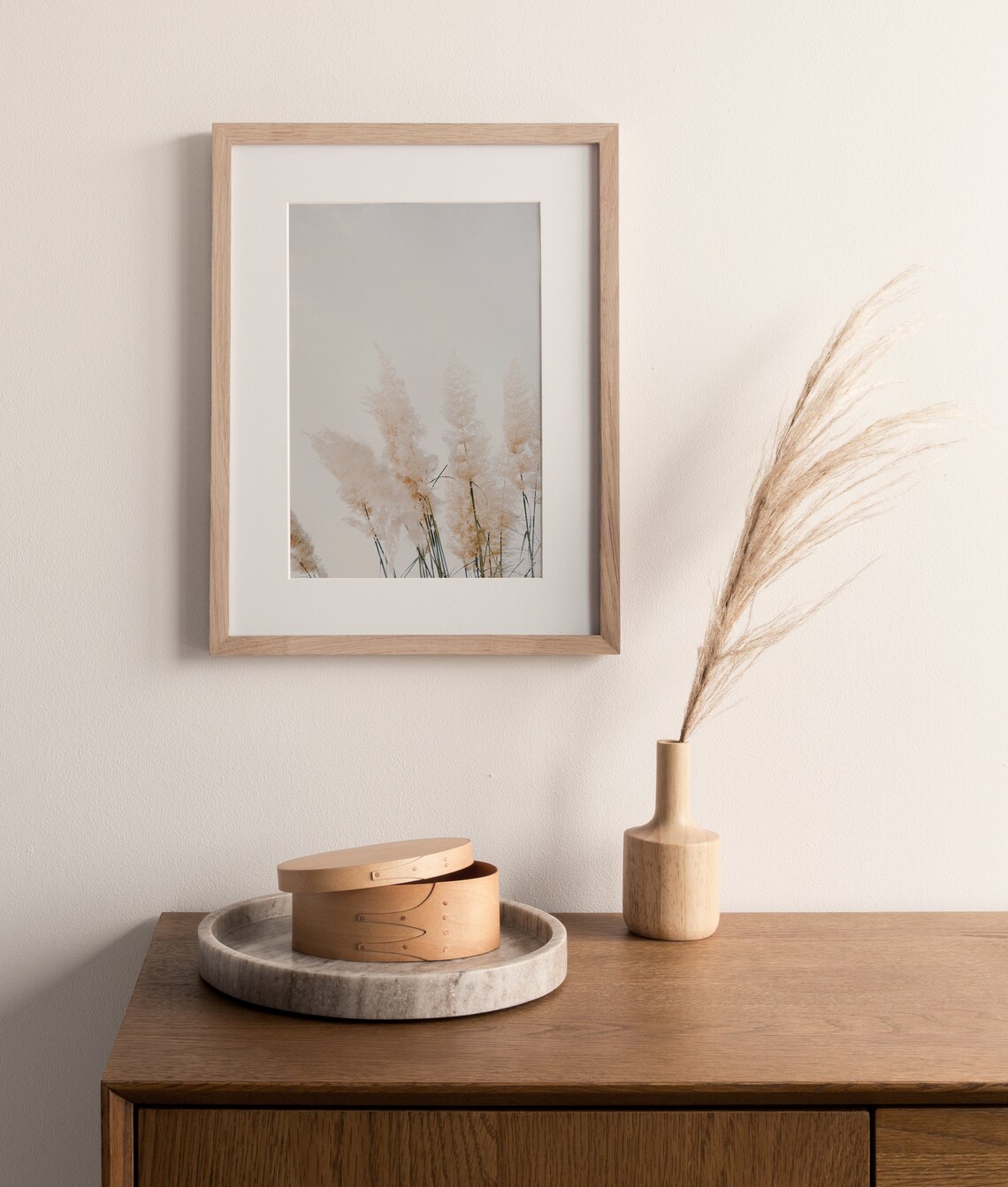 Pampas Grass Boho Art Print, Neutral Summer Field - Image 2